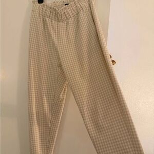 Ann Taylor Men's Tan Checkered Chinos